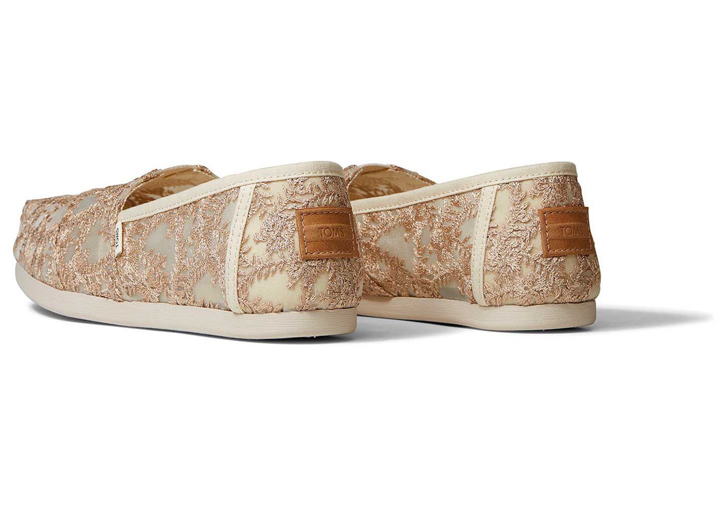 Toms Alpargata Lace Espadrille Beige - Womens - 45682-KCTU